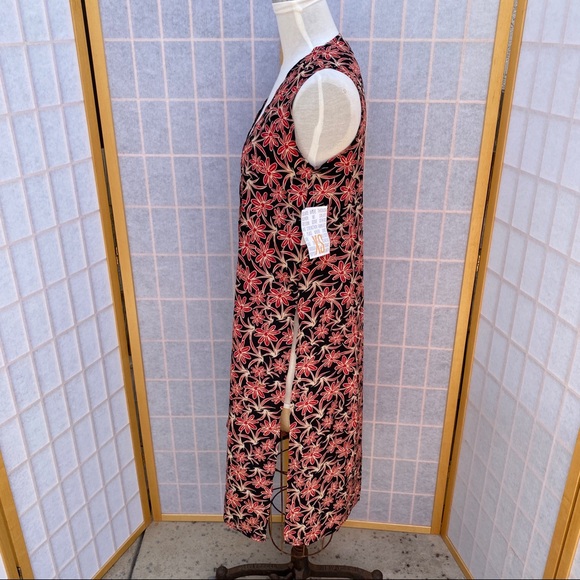 Lularoe Joy long vest duster open cardigan size XS - Picture 6 of 8